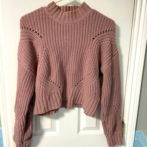Wild Honey Mockneck Sweater Mauve  Size S